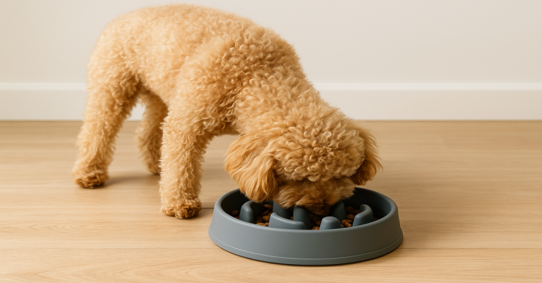 Gamelle anti-glouton Caniche