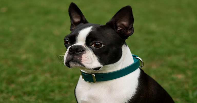 Collier boston terrier